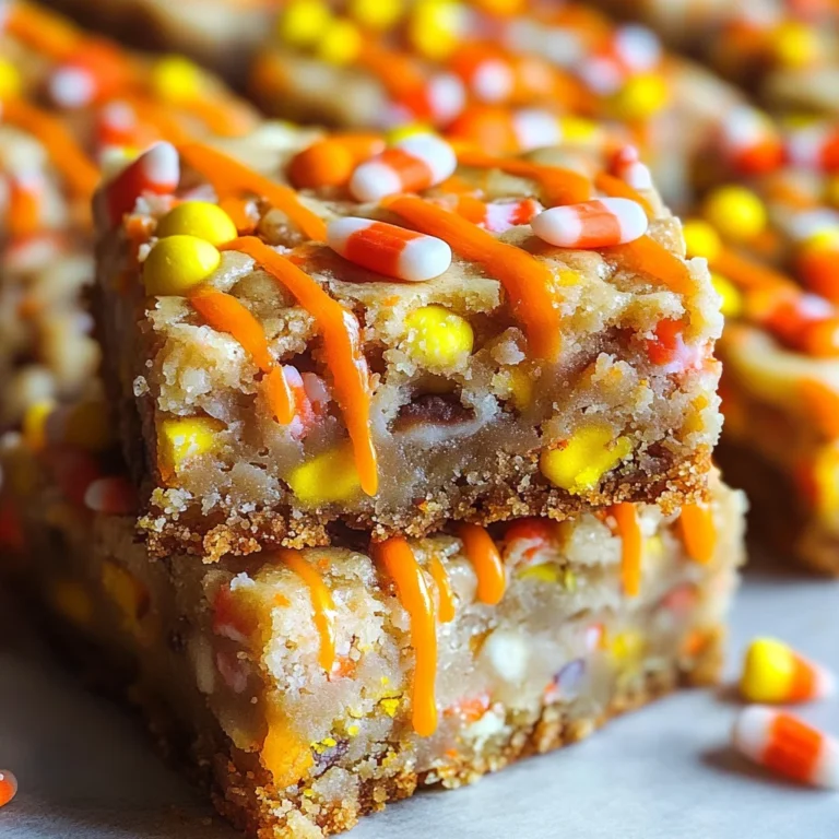 Candy Corn Blondies