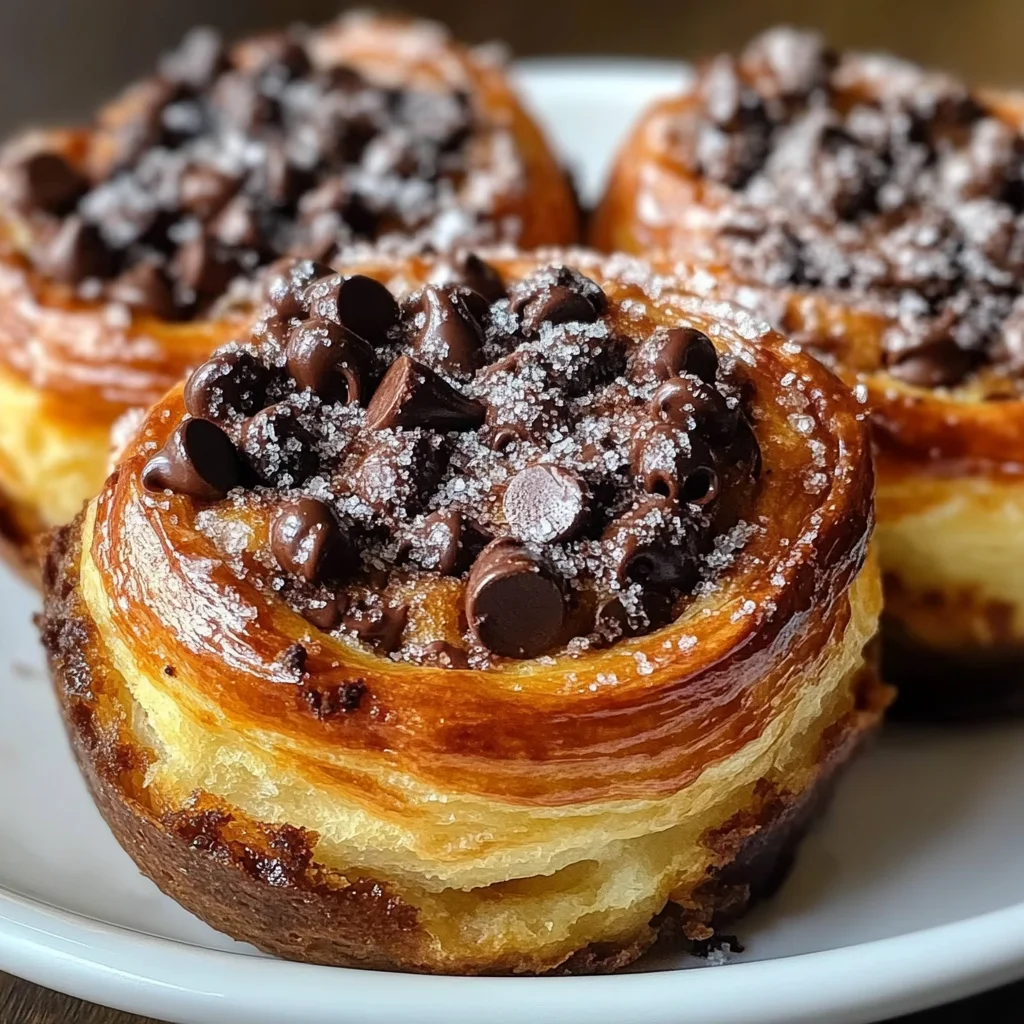 Chocolate Chip Cruffins (Croissant Muffins)