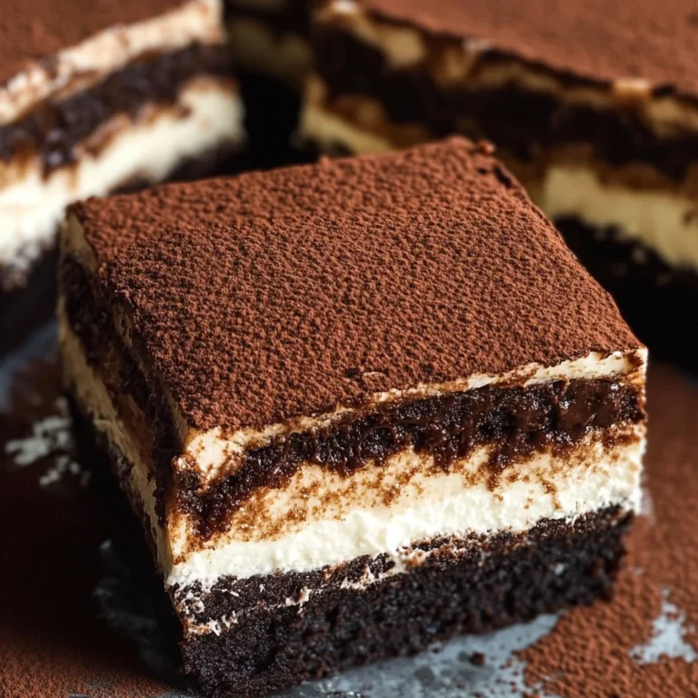 Easy Fudgy Tiramisu Brownies