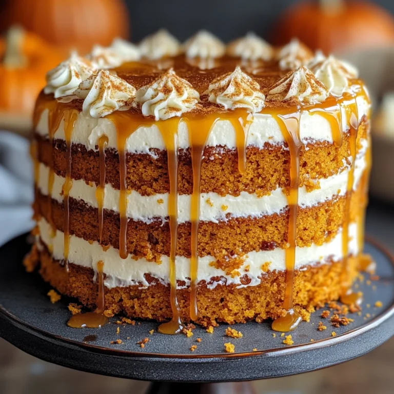 Salted Caramel Pumpkin Cake with Cream Cheese Frosting