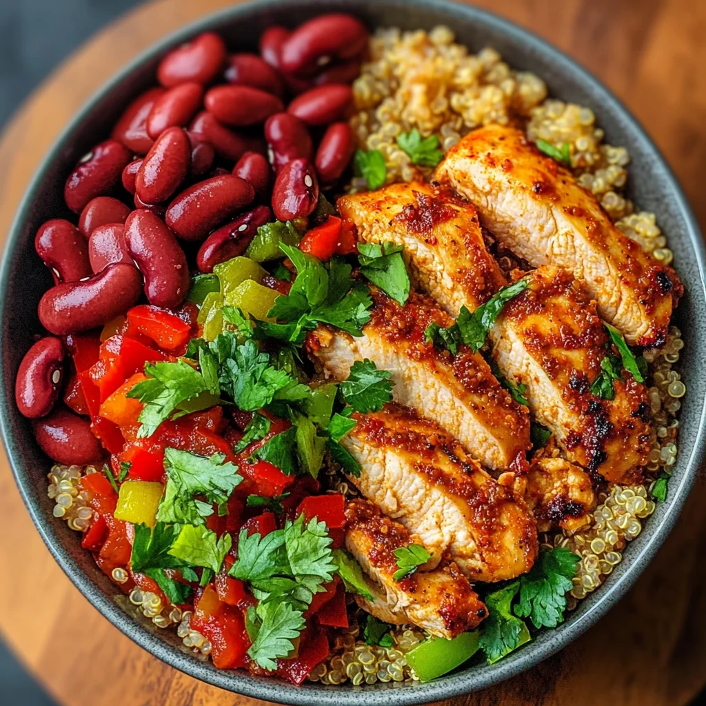 Spicy Chicken Quinoa Bowls