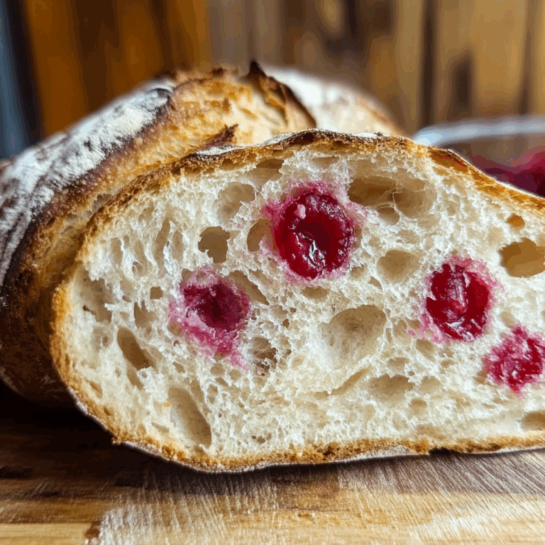 Raspberry Cheesecake Sourdough Bread