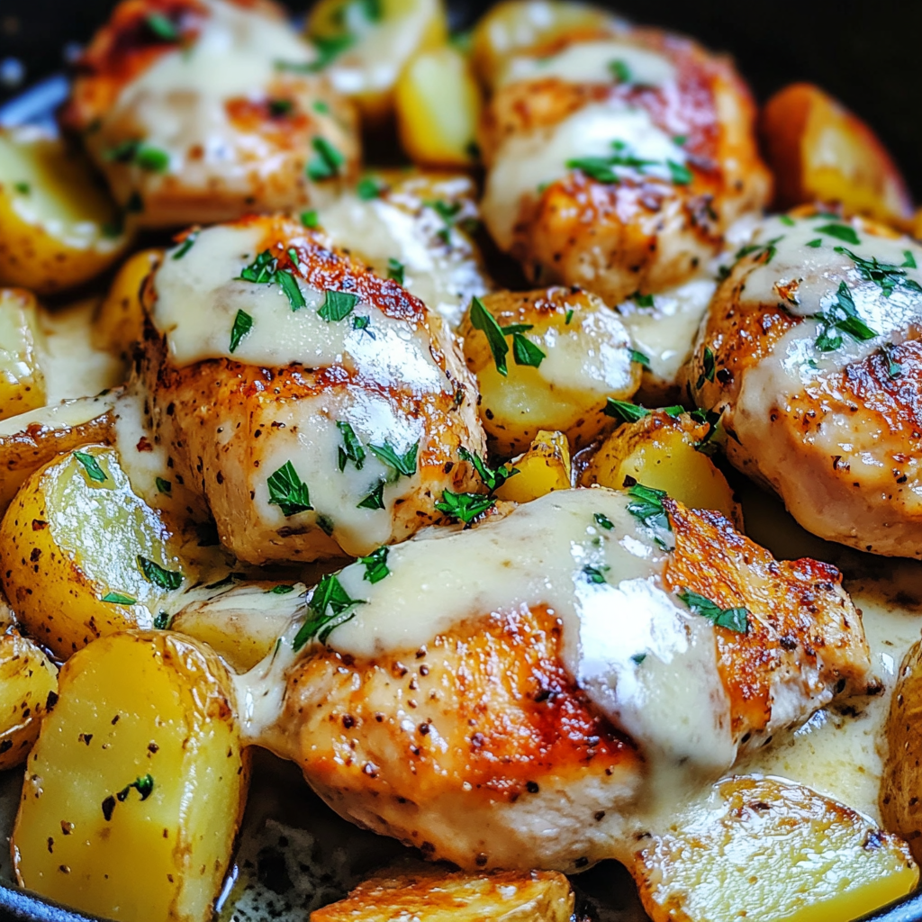 Chicken Potatoes Garlic Parmesan