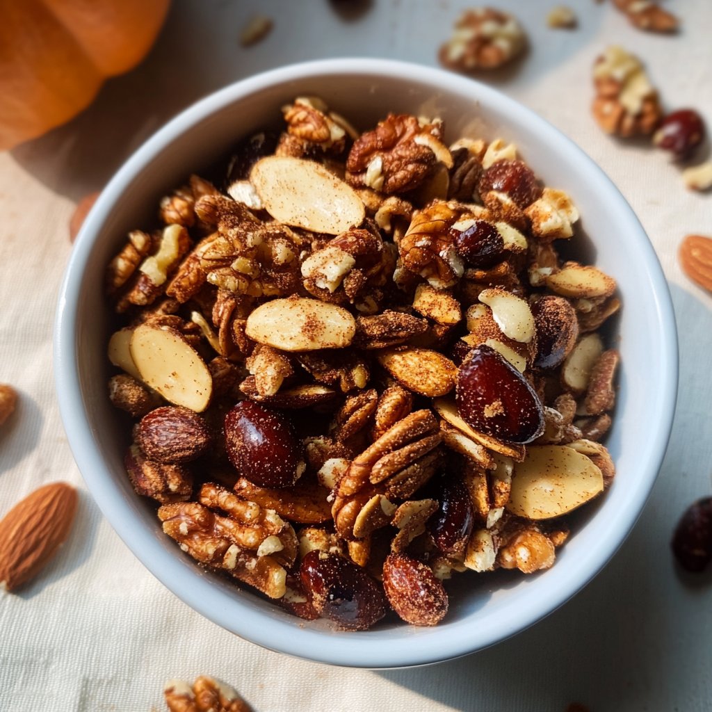 Healthy Pumpkin Spiced Nuts (Paleo)