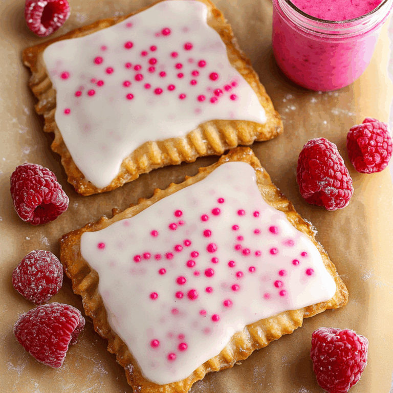 Raspberry Protein Pop Tarts