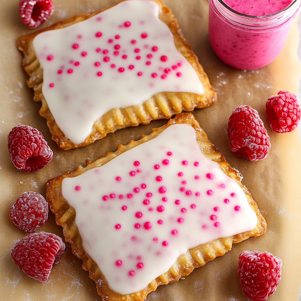 Raspberry Protein Pop Tarts