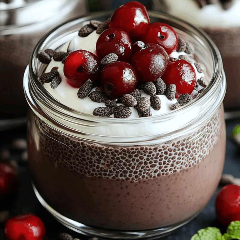 Black Forest Overnight Chia Pudding