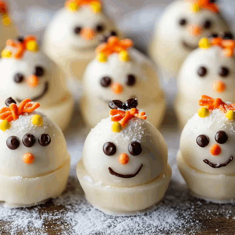 Cute Snowmen Truffles Recipe