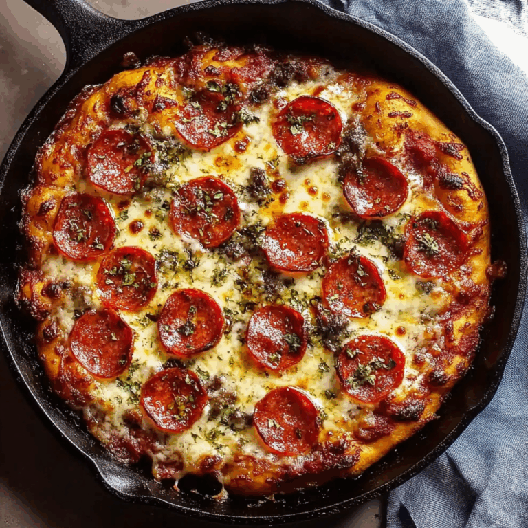 Cast Iron Skillet Pizza
