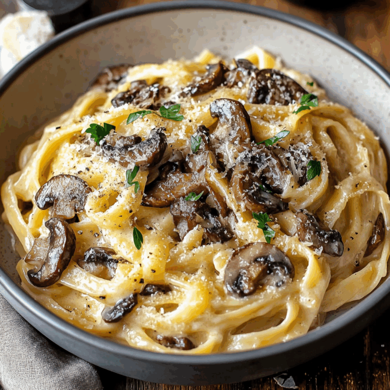 Caramelized Leek and Mushroom Gruyere Pasta