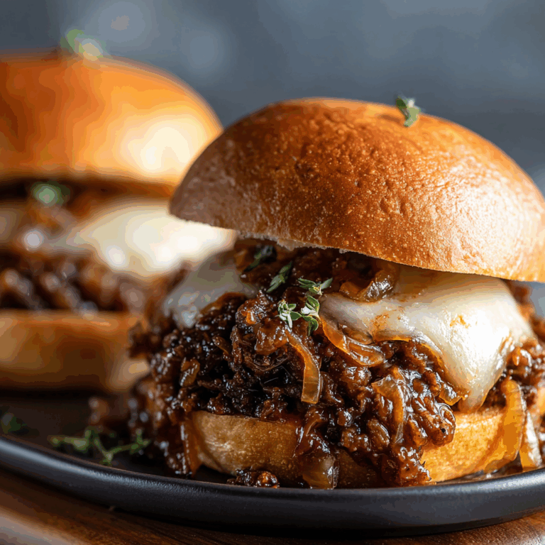 French Onion Beef Sloppy Joes