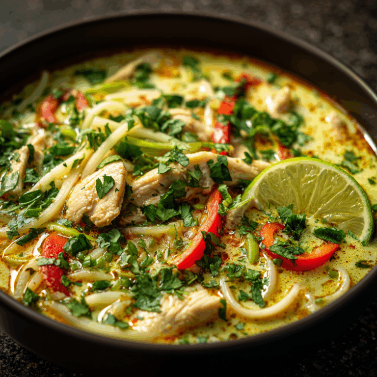 Easy Thai Chicken Curry Soup