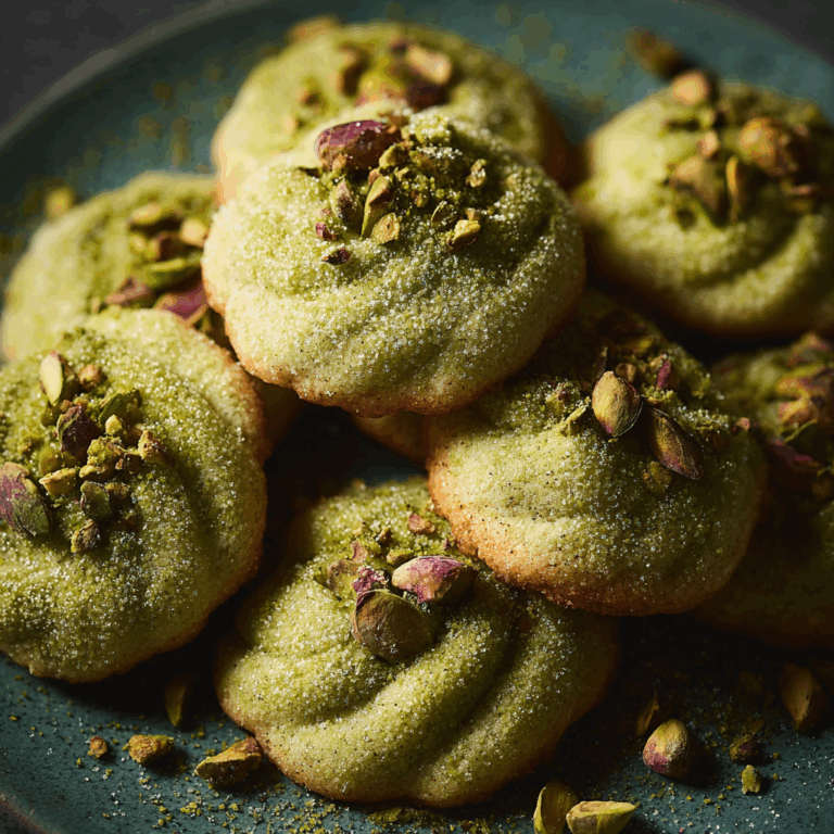 Pistachio Wedding Cookies