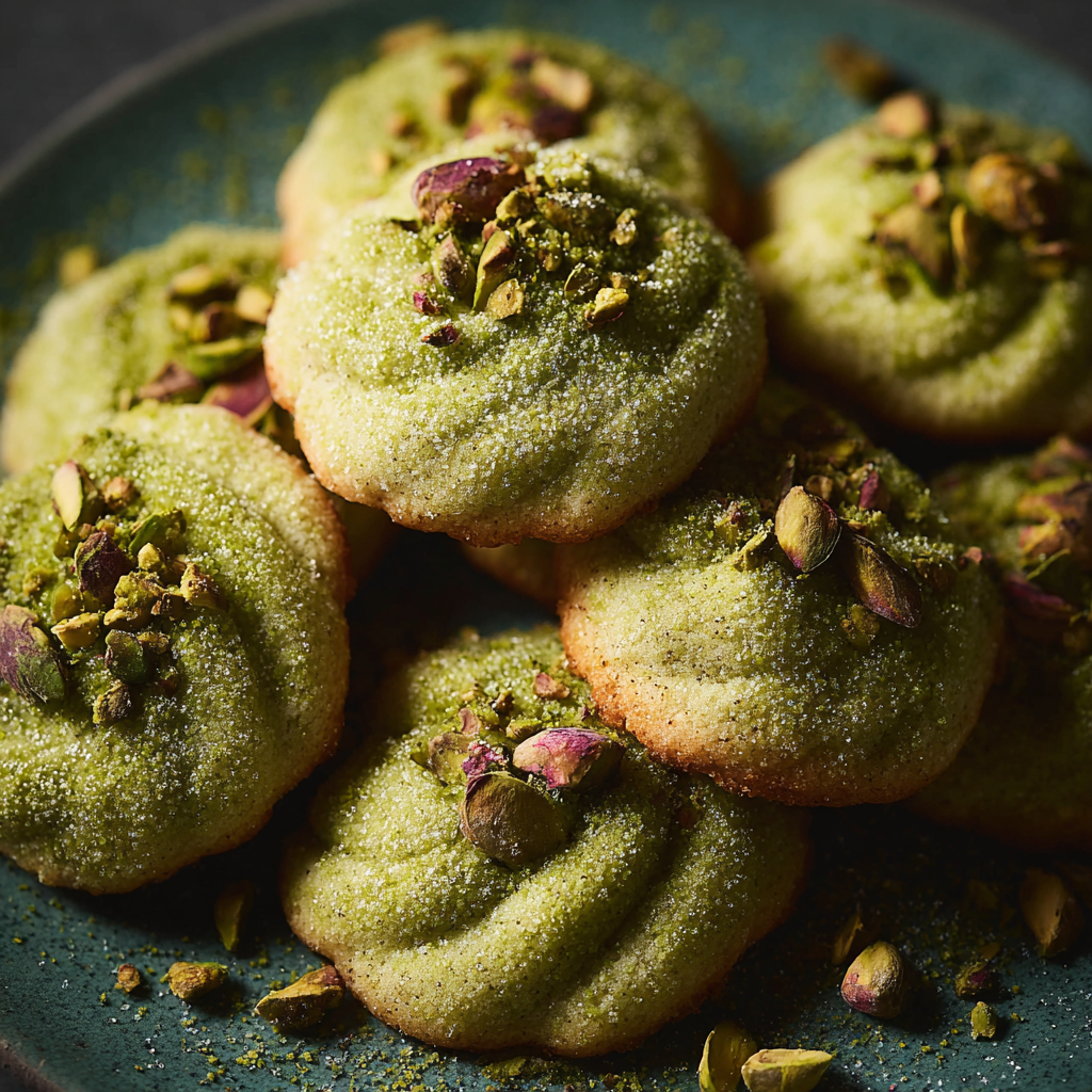Pistachio Wedding Cookies