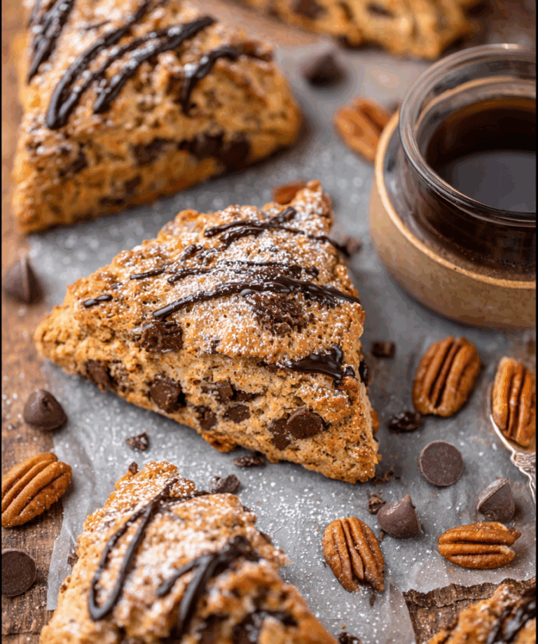 Chocolate Pecan Scones